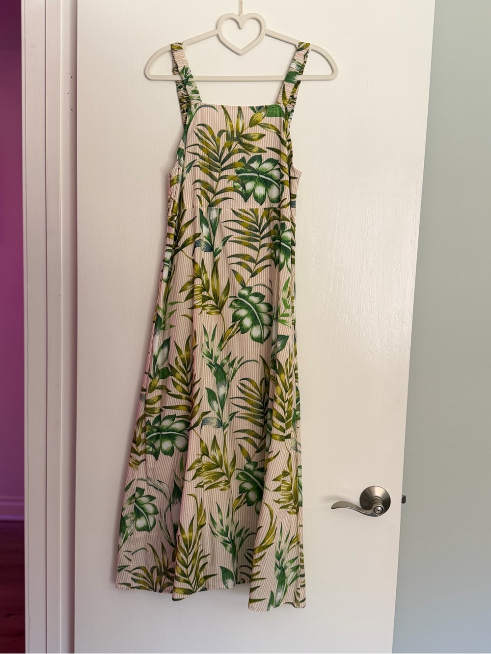 BOHERA Tropical Leaf Print Sundress